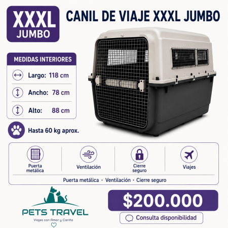 Canil de viaje XXXL Jumbo