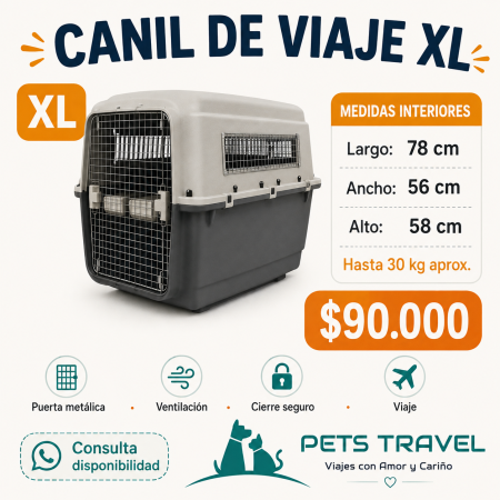 Canil de viaje talla XL